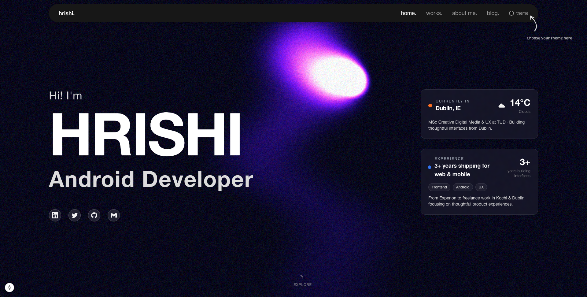 Portfolio v3 project preview
