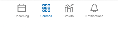 After: updated bottom navigation with the new growth area