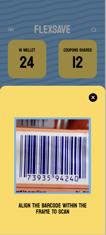 FlexSave add coupon flow - interface for adding new savings opportunities